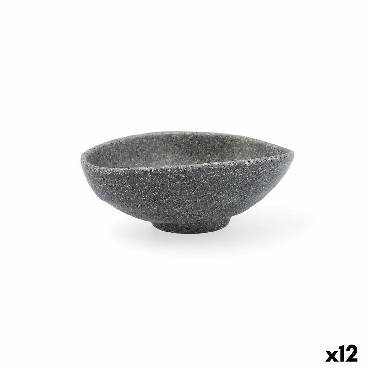 Bol pentru Aperitive Quid Lonja Gri Plastic (12 Unități)